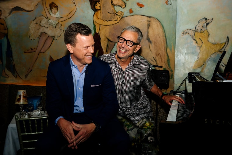 Jeff Goldblum and Willie Geist on July 3, 2022.