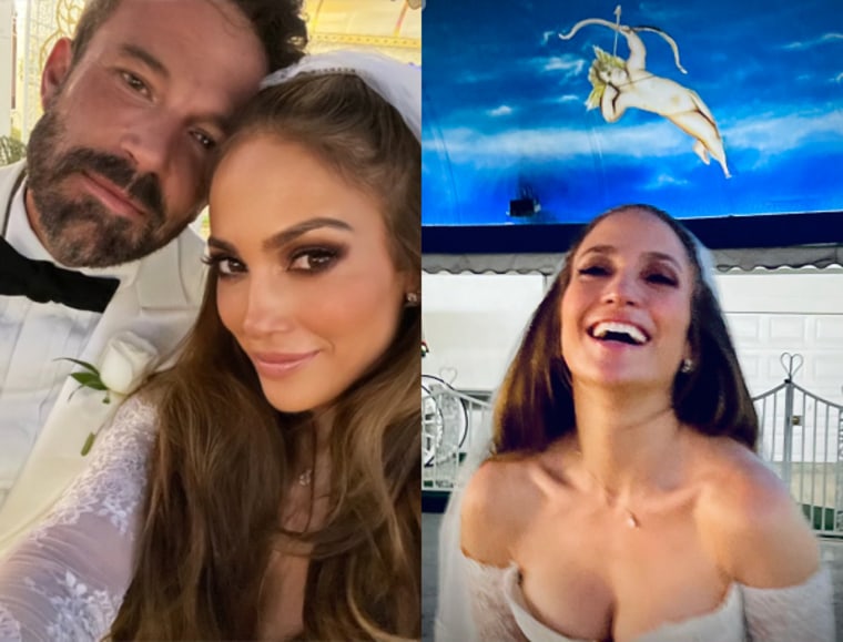 Lopez shared sweet photos from her Vegas wedding to Affleck. 