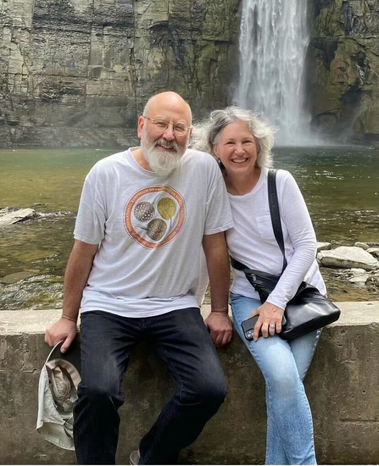 Katie Goldstein with her husband, Craig.