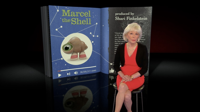 Lesley Stahl really appeared in "Marcel the Shell With Shoes On," playing herself.