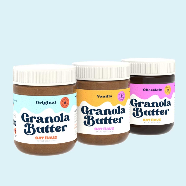 Oat Haus' Granola Butter in its three varities.