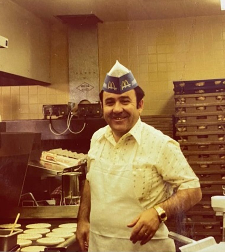 A photo of Tony Philiou from his earlier years with McDonald’s.