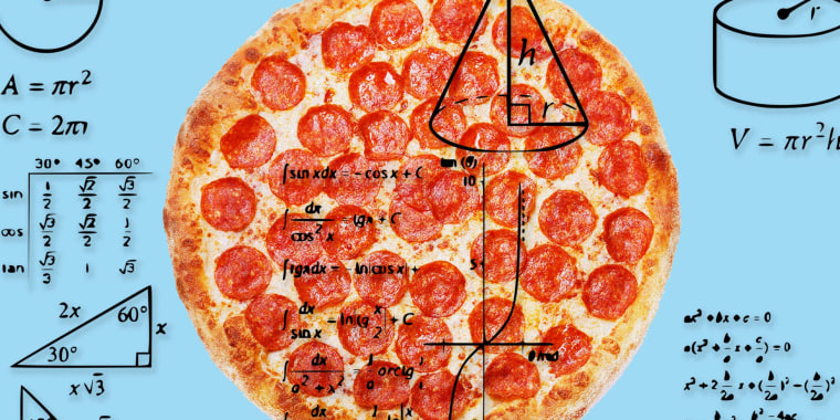 Pizza and quadratic equations: a match made in heaven.