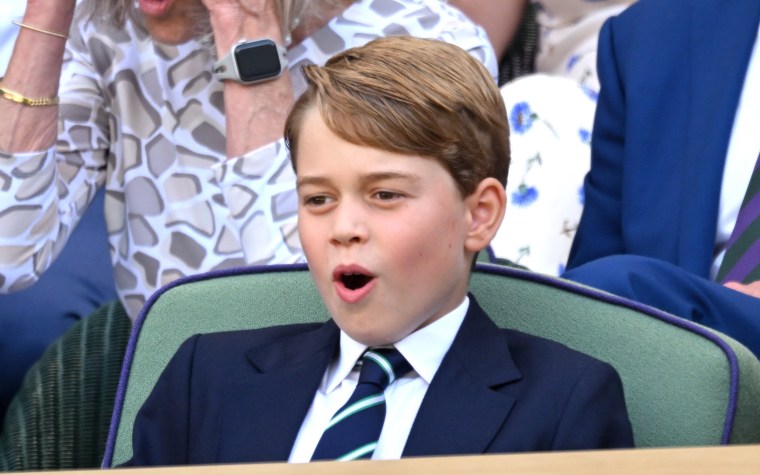 Prince George appeared to enjoy the event alongside both parents.