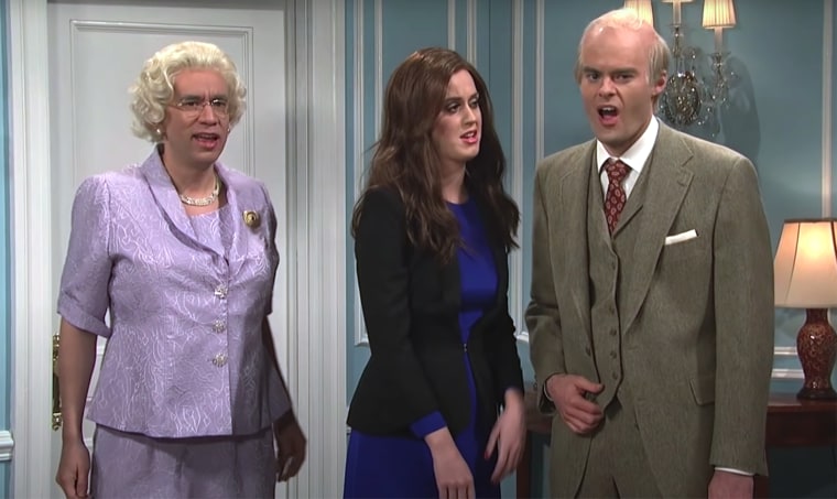 Fred Armisen plays Queen Elizabeth II in a skit from "Saturday Night Live."