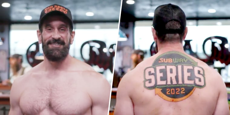 Subway Fan Scores Sandwiches for Life After Getting Huge Logo Tattoo  E  Online