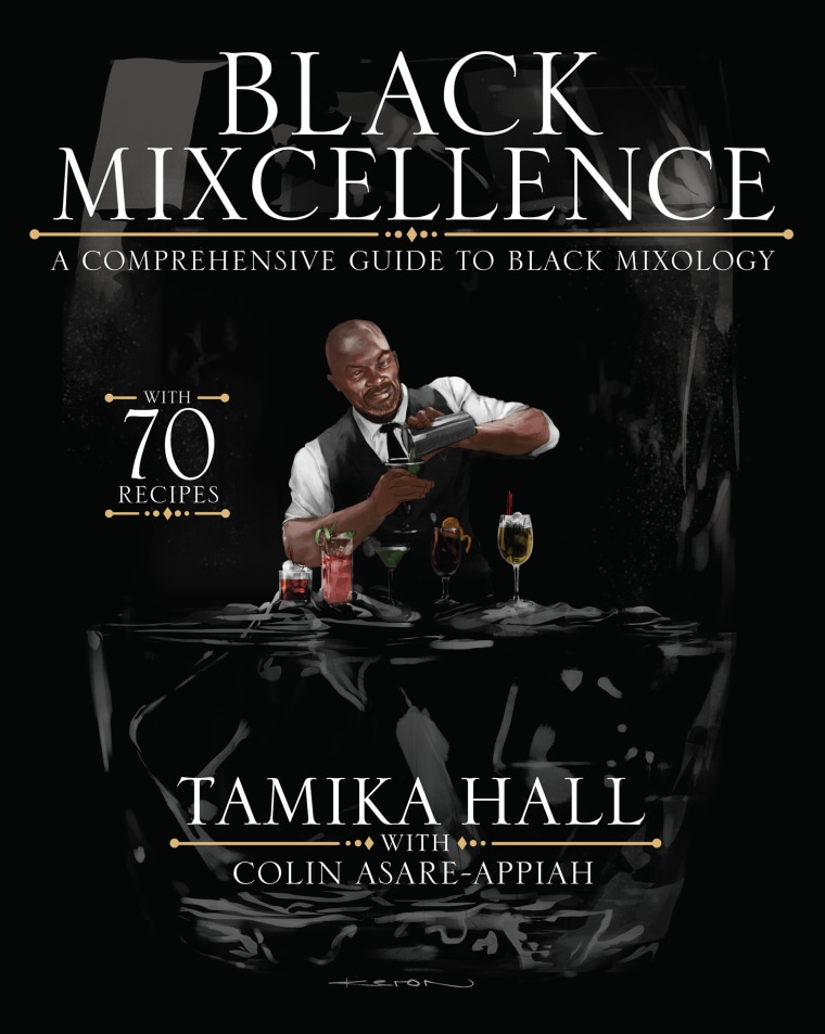 The cover of "Black Mixcellence" features an illustration of Hall's late father.