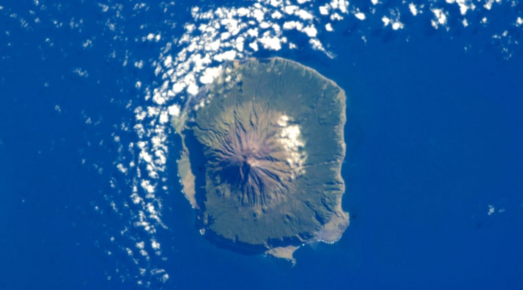 Tristan da Cunha Island in the southern Atlantic Ocean