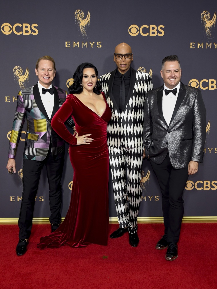 Image: Carson Kressley, Michelle Visage, RuPaul and Ross Mathews attend the 69th Annual Primetime Emmy Awards at Microsoft Theater on September 17, 2017 in Los Angeles, Calif.