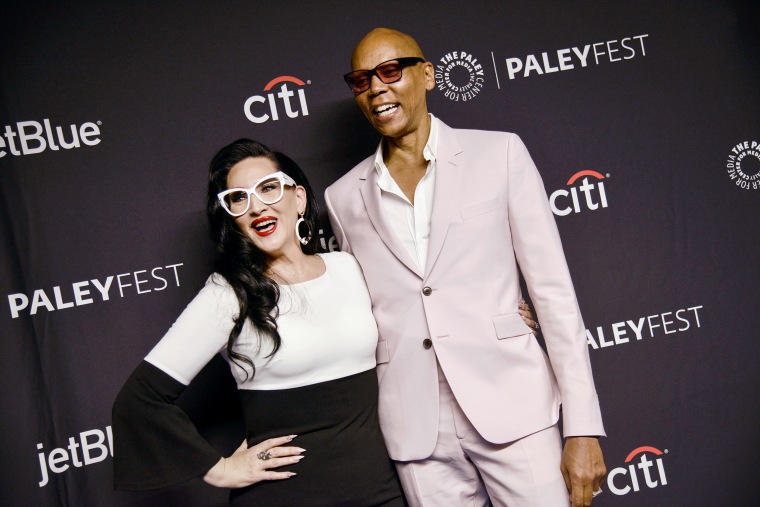Michelle Visage and RuPaul attend the 2019 PaleyFest LA "RuPaul's Drag Race" on March 17, 2019 in Hollywood, Calif.