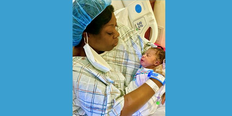 Shauna McDonald gave birth to her first child, Noble after undergoing six surgeries for fibroids and endometriosis.