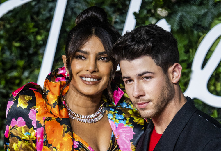 Image: Priyanka Chopra and Nick Jonas attend the 2021 Fashion Awards  on November 29, 2021 in London.