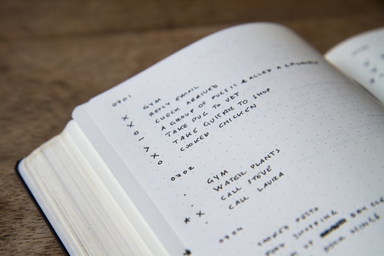 Image: Bullet journals are notebooks for tracking daily and monthly tasks along with long-term goals.