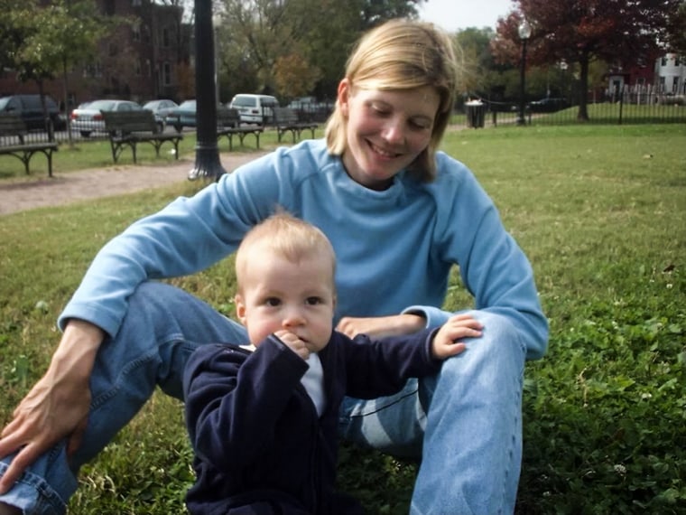 Kate Snow and her son, Zack who started college at Clark University this fall.