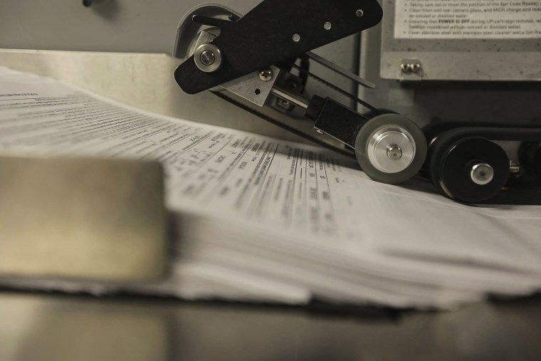 Part of the center’s record keeping process entails scanning documents from gun shops or wholesalers that are no longer in business.