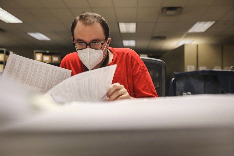 Tracing center staff work in shifts around the clock to both organize documents and be ready to search through records if a trace is requested by law enforcement.