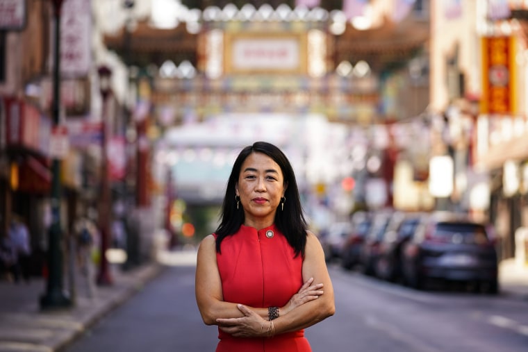 Image: Philadelphia Councilmember Helen Gym poses for a photograph in the Chinatown neighborhood of Philadelphia on July 22, 2022.