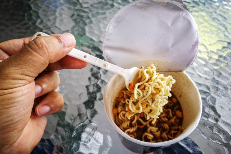 Hot and Spicy Instant cup noodles