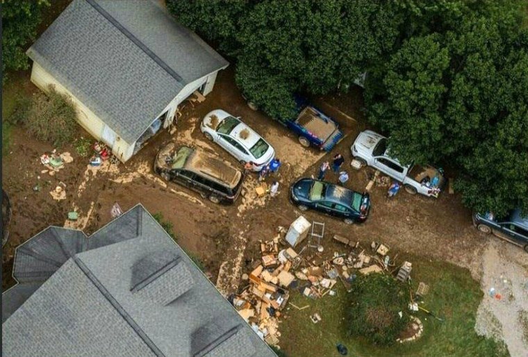 Image: An aerial view eastern Kentucky on July 30, 2022.