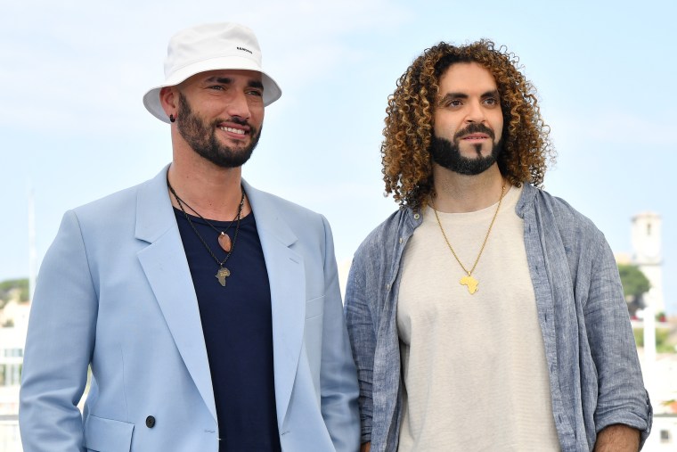 Image: Bilall Fallah and Adil El Arbi at the Cannes film festival on May 26, 2022.