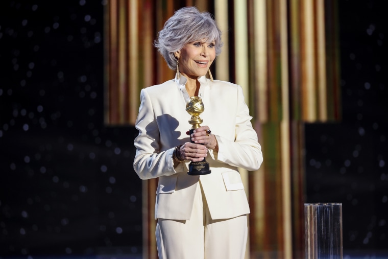 Image: Jane Fonda accepts the Cecil B. DeMille Award at the 78th Annual Golden Globe Awards on February 28, 2021 in Beverly Hills, Calif.