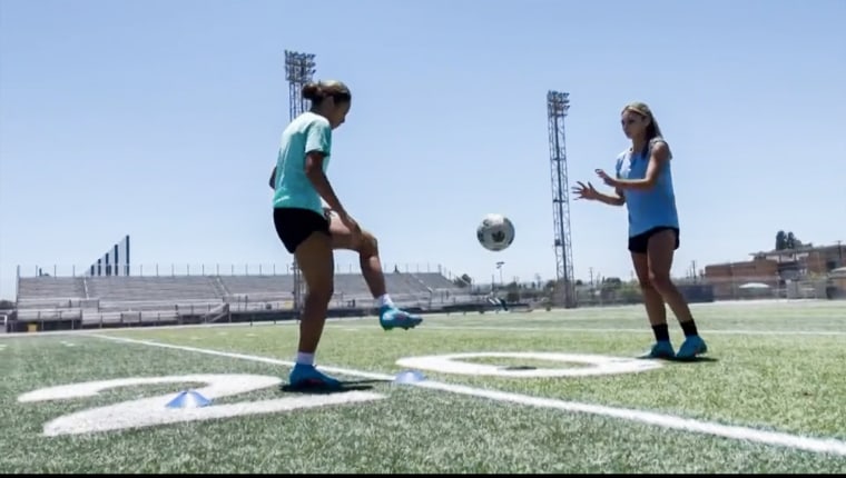 Gisele and Alyssa Thompson, who plan to play soccer for Stanford. 