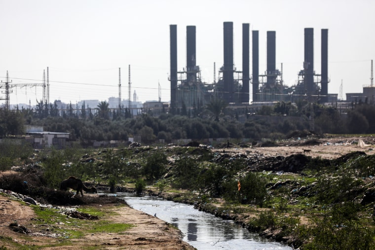 The Nusseirat power plant in Gaza on Dec/ 27, 2021.