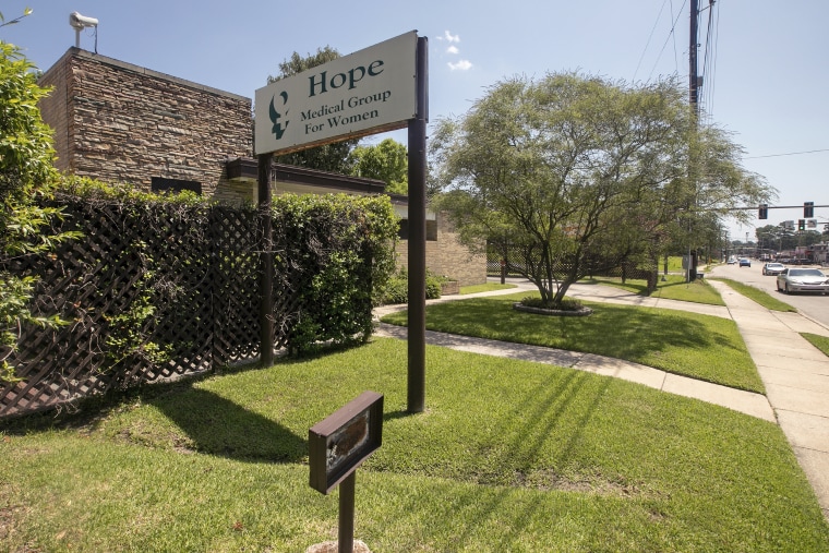 With a Louisiana temporary restraining order in place, the Hope Medical Group for Women in Shreveport continues to see patients, on July 6, 2022.