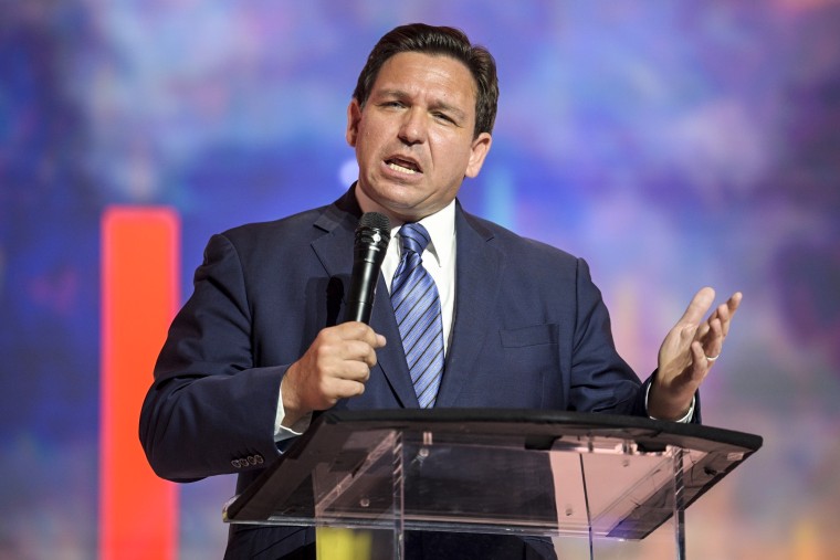 Florida Gov. Ron DeSantis speaks at Turning Point USA Student Action Summit on July 22, 2022, in Tampa.