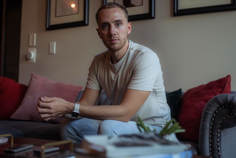 Weston Brown at his home in San Diego, California.