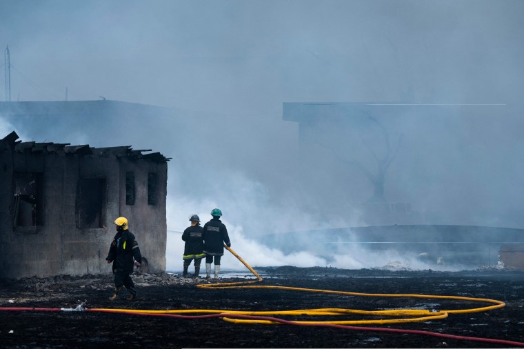 Image: Cuba oil depot fire