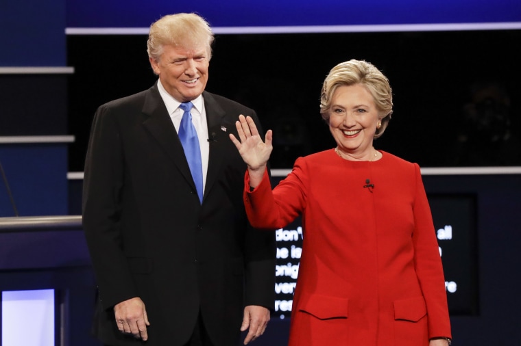 Donald Trump and Hillary Clinton debated at Hofstra University in September 2016.