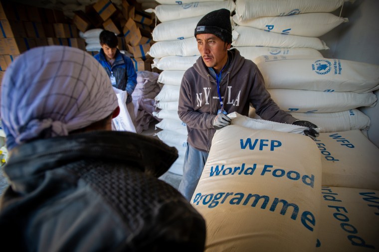 World Food Program Distribution In Kabul