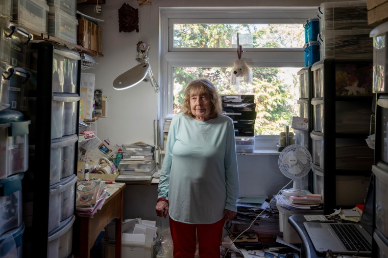 Jill Fairweather at work in her office on Aug. 11. 