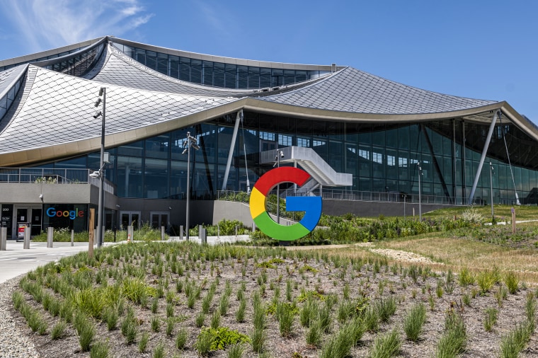 Google's new Bay View campus in Mountain View, Calif., on May 16, 2022.
