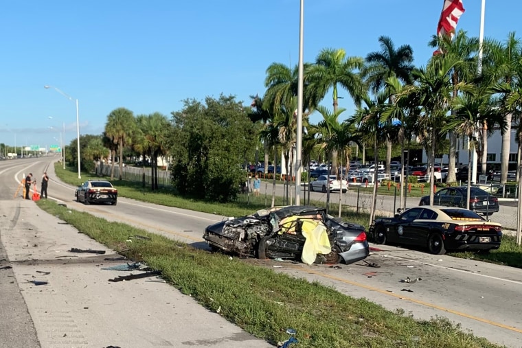 Four women and one man are dead and one other person is in critical condition after a wrong-way crash on the Palmetto Expressway early Aug. 20, 2022, Miami-Dade Fire Rescue said.