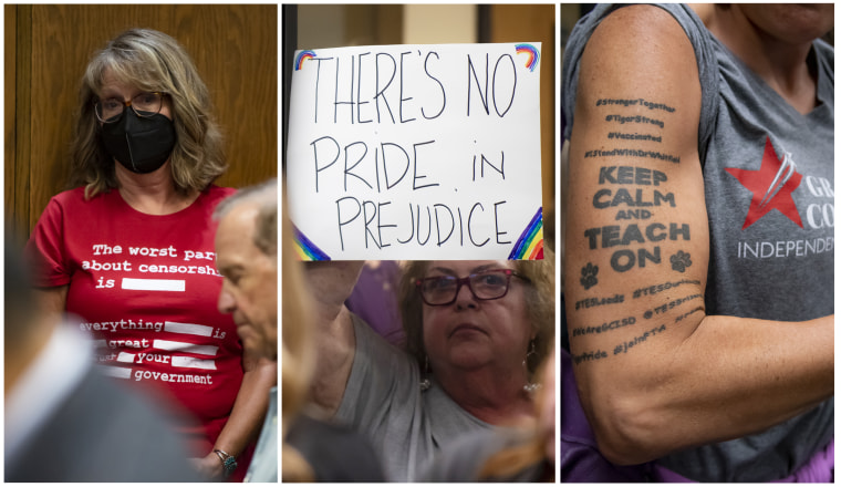 Nearly 200 people signed up to speak during public comments prior to the board vote at the school board meeting in Grapevine, Texas. 