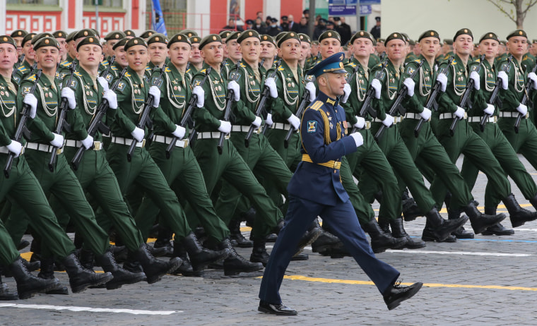 Russian President Vladimir Putin Attends 77th Victory Day With Parade On Red Square