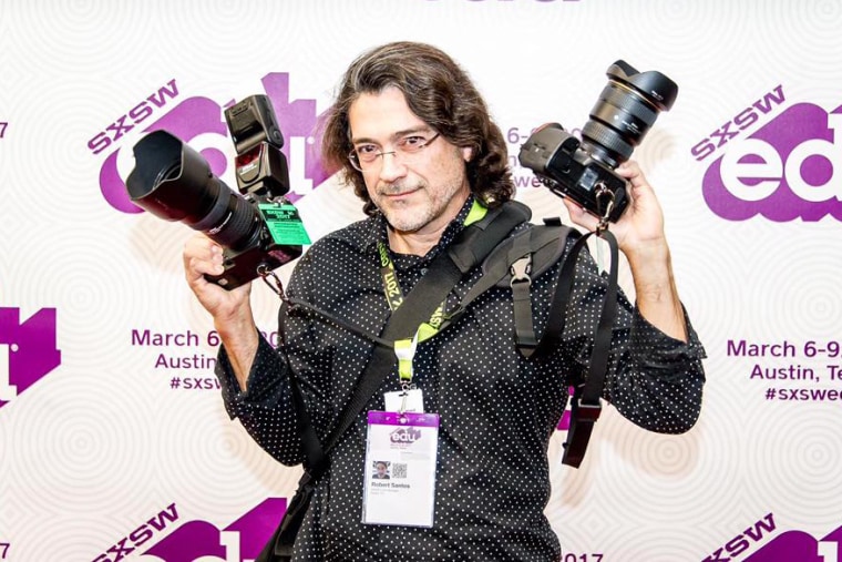 Roberto Santos as a photographer for SXSW.