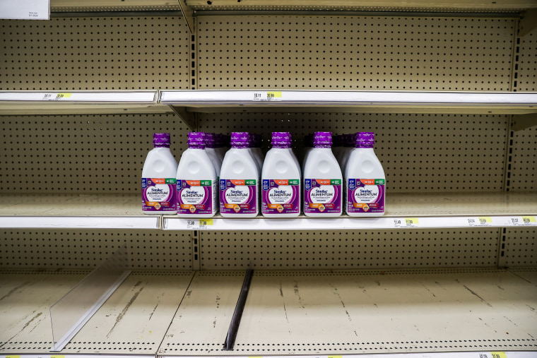 Bottles of Similac baby formula at a Target store on May 17, 2022, in New Jersey.