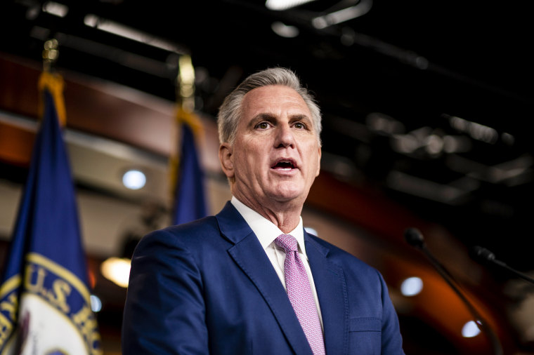 House Minority Leader Kevin McCarthy, R-Calif., at the Capitol on March 9, 2022.