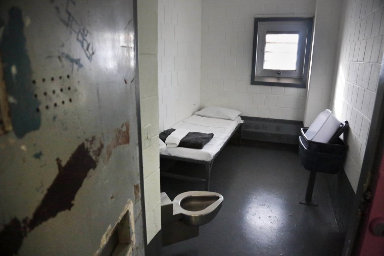 A solitary confinement cell at New York City's Rikers Island jail, on Jan. 28, 2016.