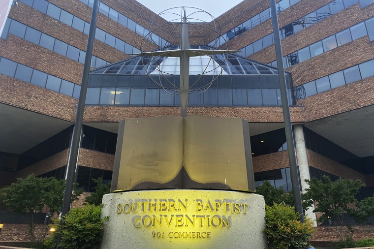 The Southern Baptist Convention headquarters in Nashville, Tenn., on May 24, 2022.