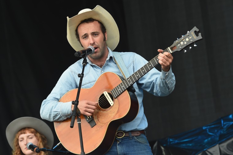 Luke Bell performs at Tree Town Music Festival in May 2017 in Heritage Park, Forest City, Iowa.
