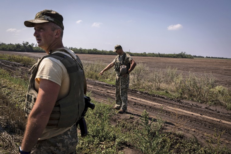 Image: Ukrainian soldiers in Mykolaiv Oblast