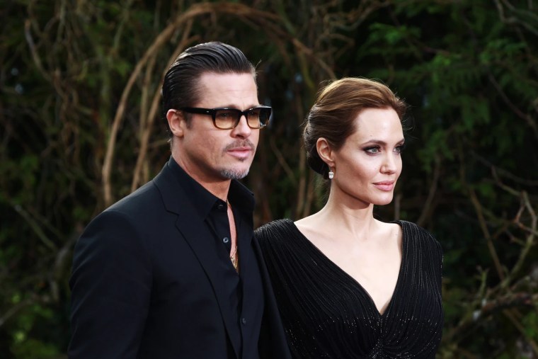 Brad Pitt y Angelina Jolie en Londres el 8 de mayo de 2014.