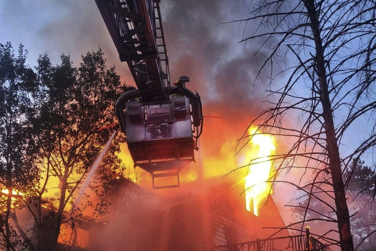 A fire that consumed a building Wednesday at the site of the long-closed Grossinger's resort, once among the most storied and glamorous hotels in New York's Catskills.