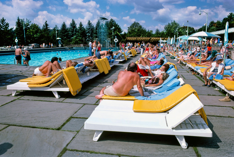 Pool Area, Grossinger's Resort, Liberty, New York, 1977.