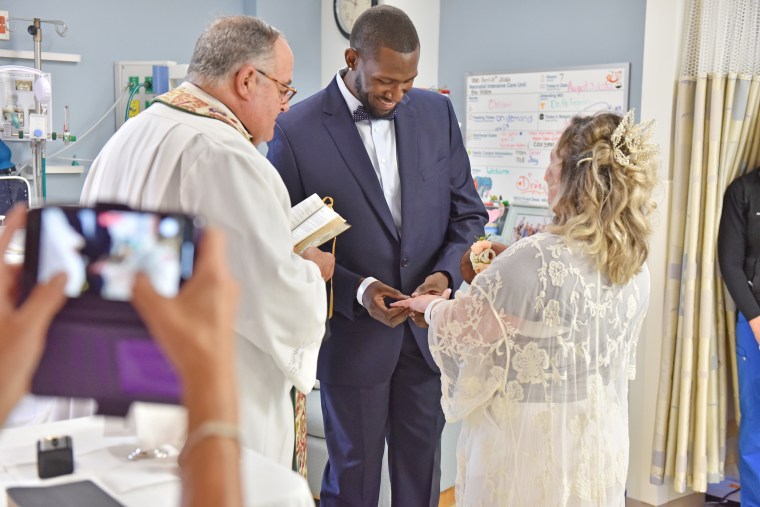 Grier Stanley Barnwell and Jason Barnwell became attached to the staff caring for daughter, Drue, in the NICU. They felt grateful for the love and support they received and even got married surrounded by the staff.