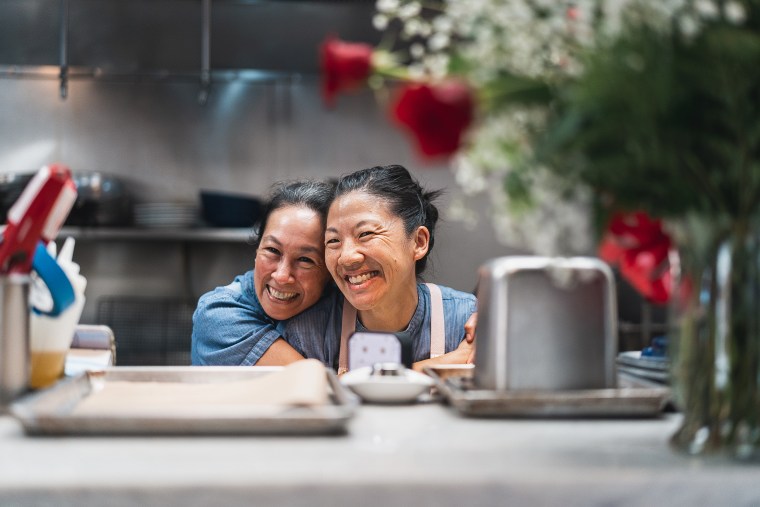 Chef Robynne Maii and Emily Iguchi.